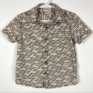 Cherokee Boy's Button Up Car Patterned Shirt- 24M